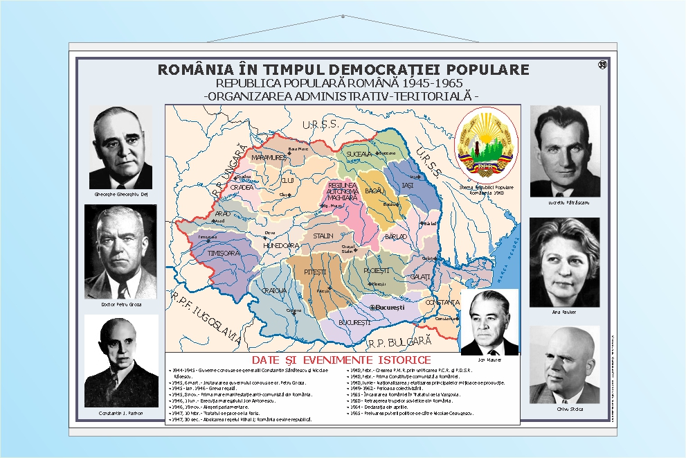 România în timpul democrației populare - 50x70