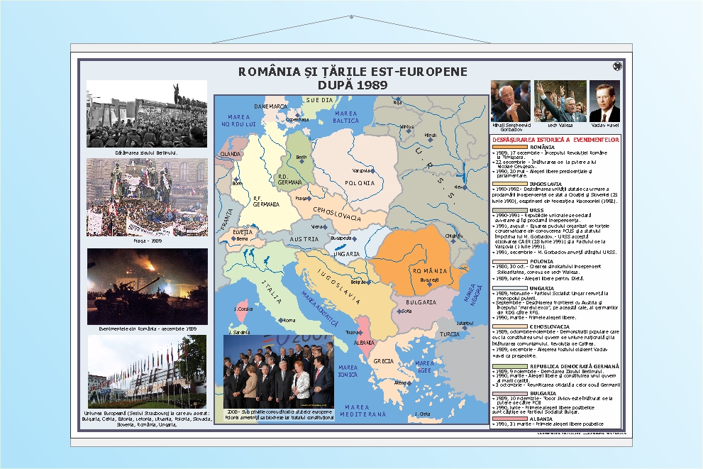 România și țările Est-Europene după 1989 - 70x100