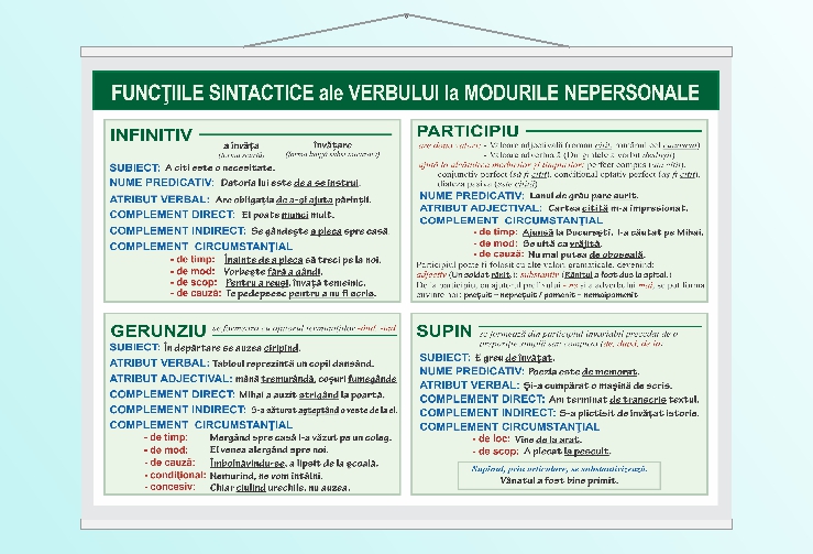 Funcțiile sintactice ale verbului la modurile nepersonale - 70x100