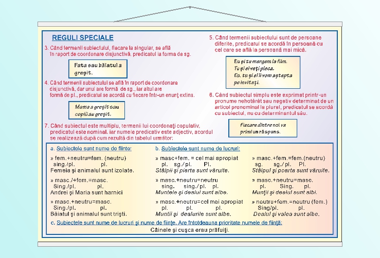 Acordul subiectului cu predicatul (II) - 70x100