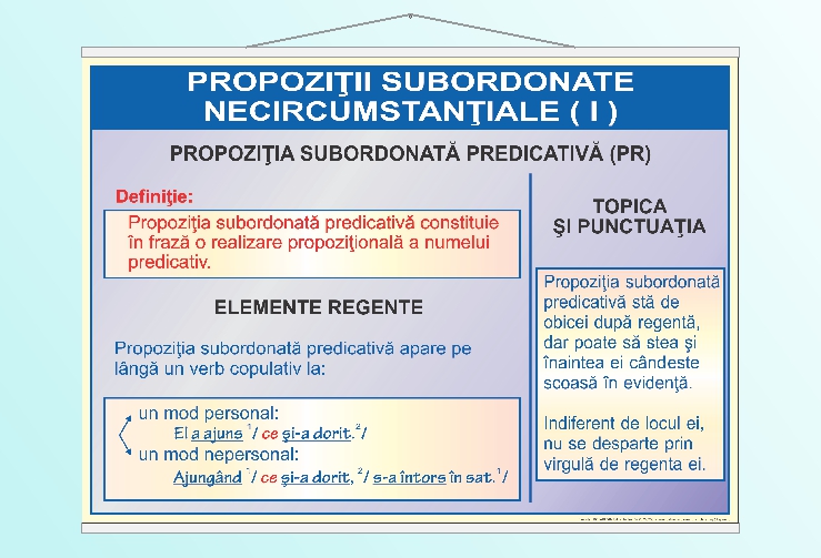 Propoziții subordonate necircumstanțiale (I) - 50x70