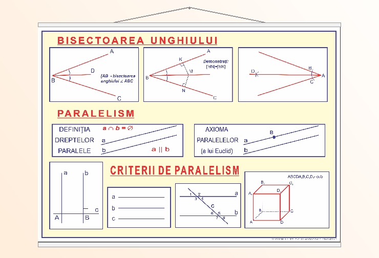 Perpendicularitate și paralelism în plan - 2 - 50x70