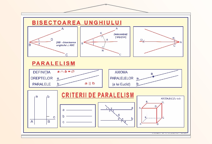 Perpendicularitate și paralelism în plan - 2 - 50x70