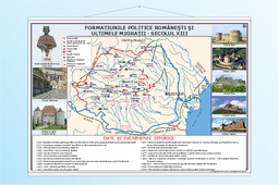 Formațiuni politice din sec. XIII și ultimele migrații - 50x70