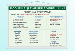 Modurile și timpurile verbului (I) - 50x70