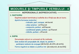 Modurile și timpurile verbului (IV) - 50x70