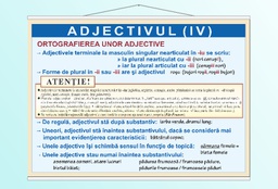 Adjectivul (IV) - 70x100