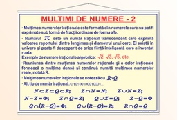 Mulțimi de numere - 2 - 50x70