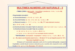 Mulțimea numerelor naturale - 2 - 50x70
