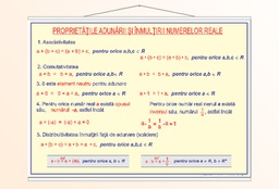 Proprietățile adunării și înmulțirii numerelor reale - 70x100