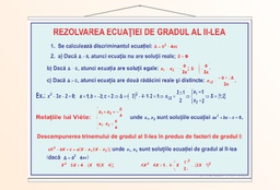 Rezolvarea ecuației de gradul al II-lea - 70x100