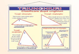 Triunghiuri. Clasificare după unghiuri - 70x100