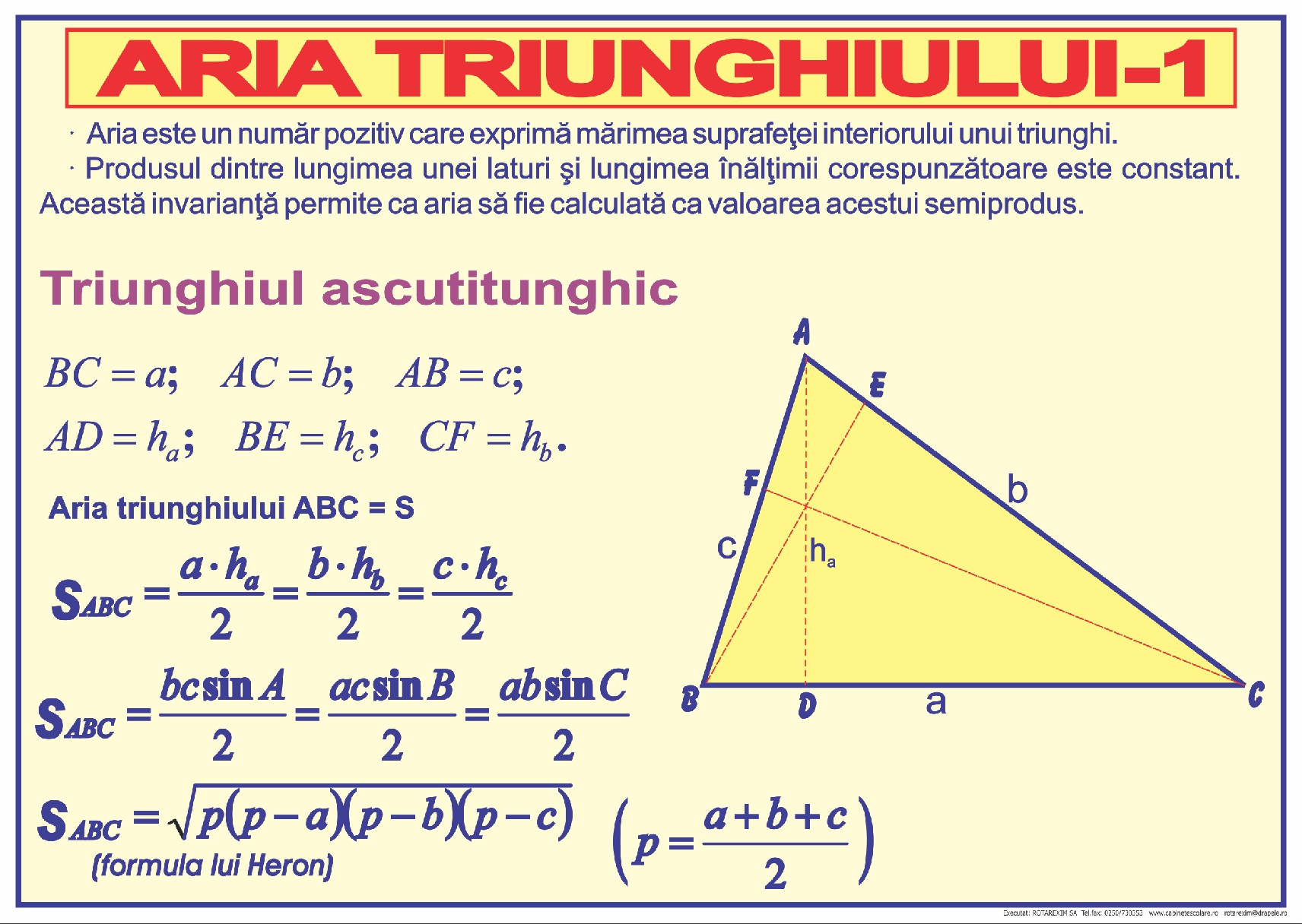 Aria triunghiului
