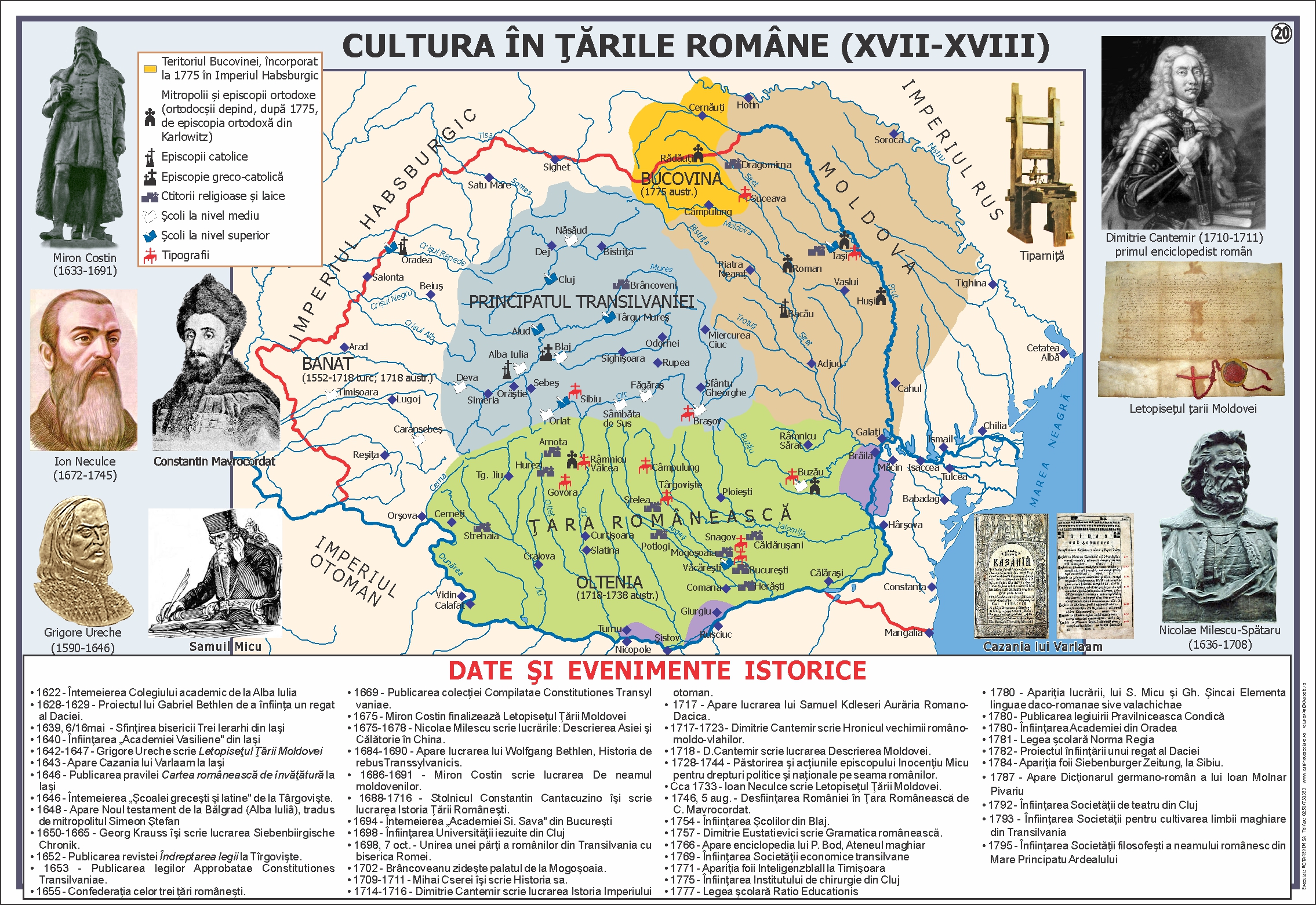 Cultura în Țările Române (XVII-XVIII)