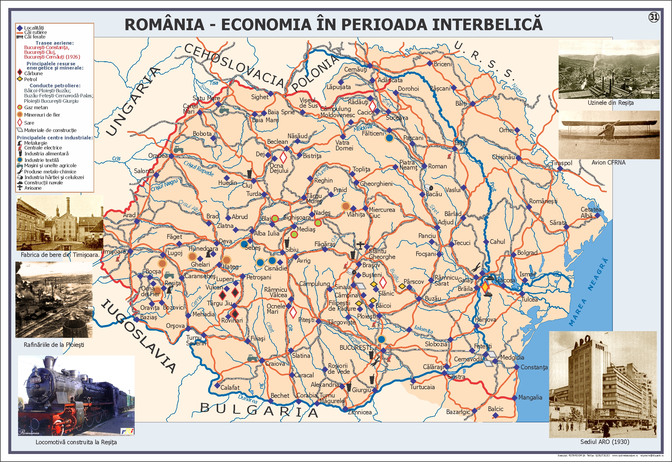 România - economia în perioada interbelică